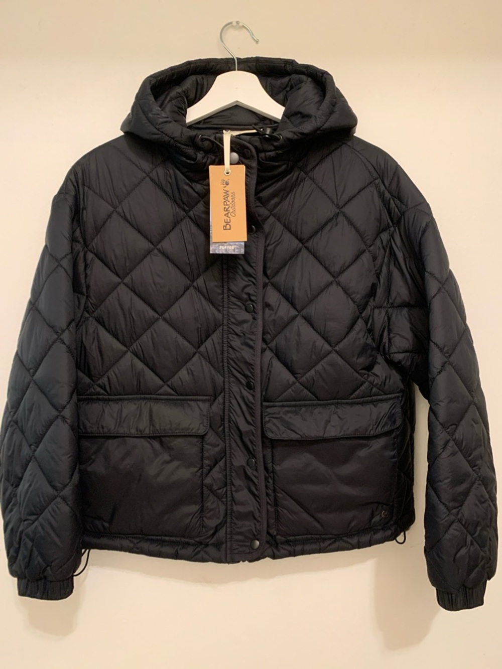 BearPaw Quilted Hooded Puffer Jacket